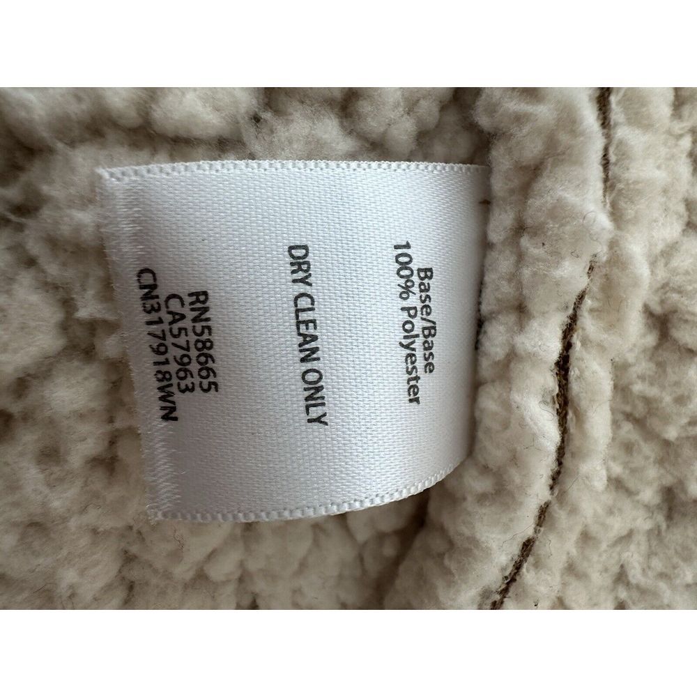 Caslon Vest Women 1XFaux Suede Open Front Sherpa Tan Cowgirl Rodeo Horse Outdoor - Picture 4 of 9